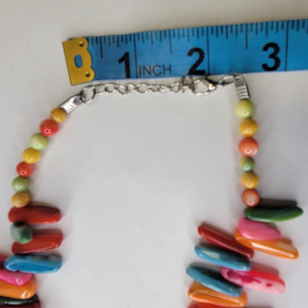 Colourful Shell Beaded Necklace - image 6